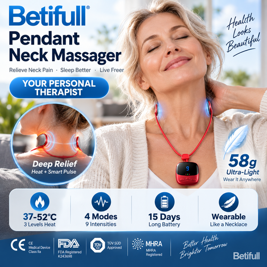 🔥 -50% Oggi: Massaggiatore Cervicale Portatile a Ciondolo con Calore – Allevia tensione e dolori al collo ovunque, design leggero e ricaricabile. Perfetto per casa, ufficio e viaggio.