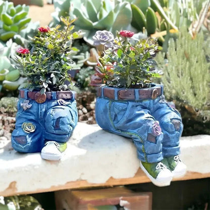 ✨60% RABATT NU!! ✨Kreativ 3D-jeansformad blomkruka