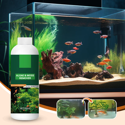 🎉Più acquisti, più risparmi💥 Rimozione di Alghe & Muschio per Acquario – Trattamento Sicuro dell'Acqua