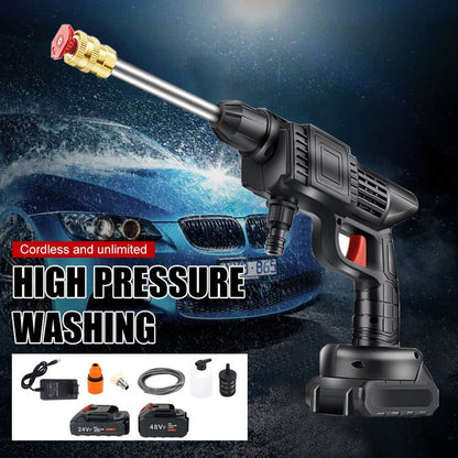 🥳VENDITA CALDA 2026🥳💞50K+ VENDUTI!🚗💨 SCONTO 50%! Pistola Lavauto Senza Fili – Pressione 22 bar, 2 ugelli, autoprimante. Nessun cavo, nessun rubinetto. Pulisci ovunque! 🔋✨
