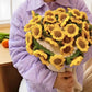 💖🎁50 % rabatt på mors dag-presenter 2026 -- 🌸🎁Handstickad filt med blommotiv