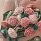 💖🎁50 % rabatt på mors dag-presenter 2026 -- 🌸🎁Handstickad filt med blommotiv