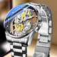 📢📢 40% DI SCONTO!! ⏰ Orologio Skeleton Bifacciale – Stile Tourbillon, Lancette Luminose, Impermeabile 30M ✨