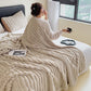 🍂🛏️ Couverture épaisse en peluche lapin – Housse en velours lait, blottissez-vous dans un confort ultime, la chaleur douce qui transforme vos nuits d’automne et d’hiver en cocon moelleux
