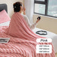 🍂🛏️ Couverture épaisse en peluche lapin – Housse en velours lait, blottissez-vous dans un confort ultime, la chaleur douce qui transforme vos nuits d’automne et d’hiver en cocon moelleux
