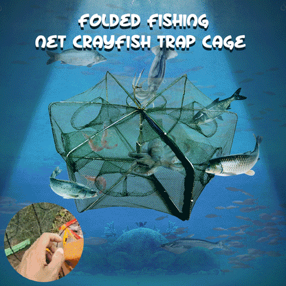 🥳STORREA 2026🥳💞Över 50 000 sålda!🦀🦐 50 % RABATT! Automatisk hopfällbar fiskfälla – Förstärkt nät, rostfritt stål. Öppning med dragkedja för enkel upptagning. Fördubblar din fångst utan ansträngning. 🏆🌊
