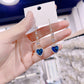 🎁Regalo Perfetto – Eleganti Orecchini a Cuore Blu con Gemme Sintetiche Preziose