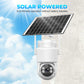 Set di telecamere di sicurezza wireless a energia solare con allarme