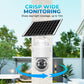 Set di telecamere di sicurezza wireless a energia solare con allarme