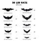 🎉 Saldi 2026 — Oltre 26.000 Venduti! 💞 Decorazione Halloween Pipistrello 3D LED da Parete