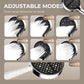 🚿 Soffione Doccia ad Alta Pressione Regolabile | Pannello a Pioggia da 15 cm 💧 | Iniezione d'Aria: Getto Forte anche con Poca Pressione 💪 | 7 Modalità di Spruzzo con Pistola 🔫 | Ugelli in Silicone Facili da Pulire ✨