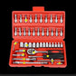 🔧 50% DI SCONTO ORA! 🧰 Set di Chiavi a Cricchetto 46 Pezzi – Acciaio Cromo-Vanadio, Cricchetto Fine & Borsa Portatile – Per Auto, Moto, Montaggio Mobili ✨