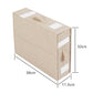 🎁 -50%! 🛏️ Set Organizer Pieghevole per Lenzuola – Lino Imitazione + Cartone – Finestra Trasparente & Chiusura Robusta per Biancheria da Letto Queen/King 📦