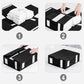 🎁 -50%! 🛏️ Set Organizer Pieghevole per Lenzuola – Lino Imitazione + Cartone – Finestra Trasparente & Chiusura Robusta per Biancheria da Letto Queen/King 📦