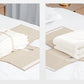 🎁 -50%! 🛏️ Set Organizer Pieghevole per Lenzuola – Lino Imitazione + Cartone – Finestra Trasparente & Chiusura Robusta per Biancheria da Letto Queen/King 📦