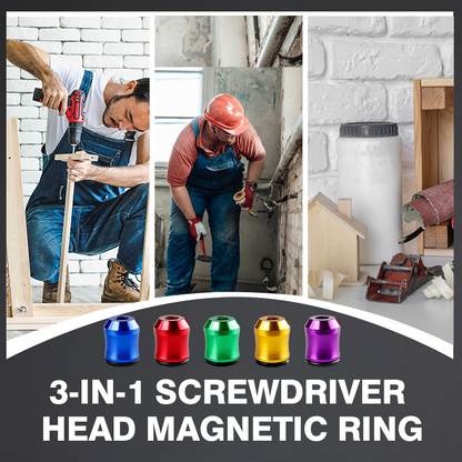 🛠️ ACQUISTA 1, OTTIENI 1 GRATIS! ⚡ Anello Magnetico per Teste Cacciavite 3-in-1 – Cambio Rapido, Presa Forte & Portatile 🧲