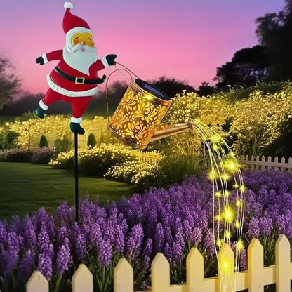 🔆🎄 Decorazione Solare Babbo Natale – Si Ricarica di Giorno, Brilla di Notte, Resistente alle Intemperie, Perfetta per Giardino, Balcone o Vialetto 🌙🎁