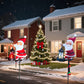 🔆🎄 Decorazione Solare Babbo Natale – Si Ricarica di Giorno, Brilla di Notte, Resistente alle Intemperie, Perfetta per Giardino, Balcone o Vialetto 🌙🎁