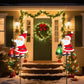 🔆🎄 Decorazione Solare Babbo Natale – Si Ricarica di Giorno, Brilla di Notte, Resistente alle Intemperie, Perfetta per Giardino, Balcone o Vialetto 🌙🎁