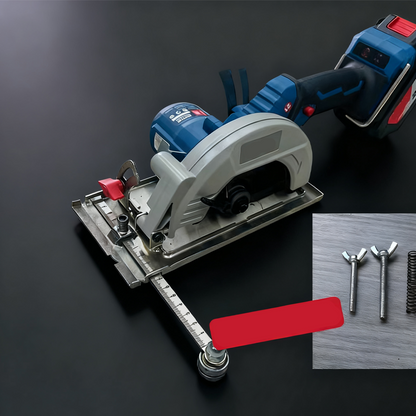 📏 Guida in Acciaio Inox per Sega Circolare con Scala Laser – Biassiale o Monoassiale | 600 mm