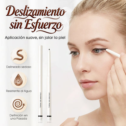 👁️ Matita Eyeliner Gel Waterproof a Lunga Tenuta ✍️ | Punta Ultra-Fine 2mm e Formula Cremosa Anti-Sbavatura ✨ | Tratto Preciso e No-Transfer Fino a 12 Ore (2 Colori) 🖤💧