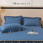 🛏️ Parure da Letto con Gonna a Balze Elegante ✨💓 - Trapuntata Spessa | Misto Cotone Premium | Antiscivolo | 5 Colori | 5 Misure | 60% DI SCONTO