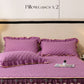🛏️ Parure da Letto con Gonna a Balze Elegante ✨💓 - Trapuntata Spessa | Misto Cotone Premium | Antiscivolo | 5 Colori | 5 Misure | 60% DI SCONTO