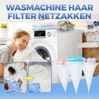 🥳 BESTSELLER 2026 🥳 💞 50.000+ VENDUTI! ⏳ ✨ Sacchetti Filtro Acchiapapeli per Lavatrice
