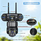 📢📢 50% OFF !!! ⏰ Telecamera di sicurezza Wi-Fi esterna 6K 9MP | 3 obiettivi, PTZ 360° | IP66 impermeabile, Visione notturna a colori, Audio bidirezionale, Motion Tracking