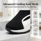 👟 50% RABATT NU! 🌬️ Kvinnors Andningsbara Utskärnings Slip-On-Skor – Kylande Stickat Mesh, Ultralätt & Luftkuddad Sula – Perfekt För Resor ☀️