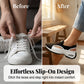 👟 50% RABATT NU! 🌬️ Kvinnors Andningsbara Utskärnings Slip-On-Skor – Kylande Stickat Mesh, Ultralätt & Luftkuddad Sula – Perfekt För Resor ☀️