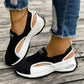 👟 50% RABATT NU! 🌬️ Kvinnors Andningsbara Utskärnings Slip-On-Skor – Kylande Stickat Mesh, Ultralätt & Luftkuddad Sula – Perfekt För Resor ☀️