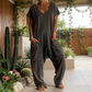 🔥2026 Nuovo Stile🔥 Tuta Intera Casual Oversize con Scollo a V – Tessuto Morbido, Slim & Trendy