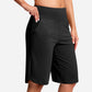 ⏰Ultimo Giorno Sconto 49% OFF🔥 Bermuda Donna con Tasche – 👍Pantaloncini Lunghi Atletici Casual al Ginocchio