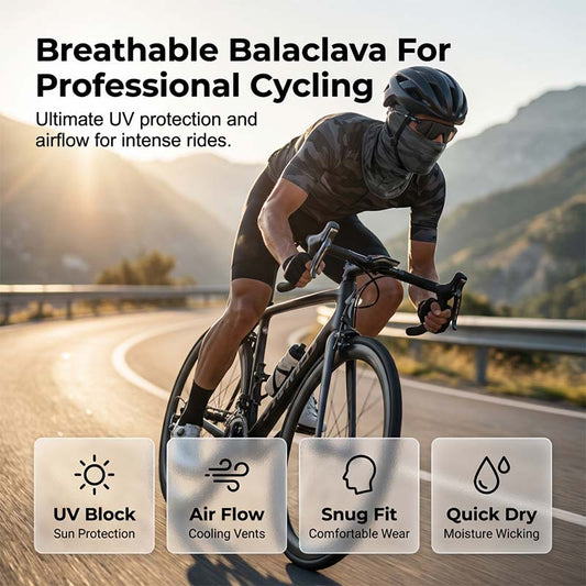 🚴‍♂️ 50% RABATT NU!☀️ UV-Skyddande Andningsbar Balaclava – Imfritt & Hjälmkompatibel – UPF Solskydd 🌬️