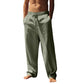 Pantaloni casual da uomo con coulisse e tasche