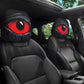 👁️‍🗨️ 50% RABATT NU! 🚗 Spooky Rött Öga Bil Nackstödsskydd – Unik Design, Stretchtyg & Enkel Installation 🎃