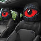 👁️‍🗨️ 50% RABATT NU! 🚗 Spooky Rött Öga Bil Nackstödsskydd – Unik Design, Stretchtyg & Enkel Installation 🎃
