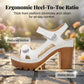 👡 60% RABATT NU! ☀️ Kvinnors Sommar Platform En-rem Sandaler – Justerbar Kardborre, Dämpad Inläggssula & Halksäker Grepp För Bekväma Stranddagar 🏖️