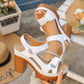 👡 60% RABATT NU! ☀️ Kvinnors Sommar Platform En-rem Sandaler – Justerbar Kardborre, Dämpad Inläggssula & Halksäker Grepp För Bekväma Stranddagar 🏖️