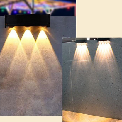 😍 Illumina il tuo giardino senza spendere un centesimo in elettricità ✨ Lampada da Parete Solare Multicolore per Esterni ✨