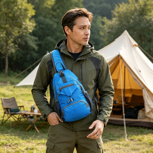 🎒 50% RABATT! 🔥 Sling-Väska för Män för Utomhusbruk – Lätt Nylon, RFID-Skydd & Ideal För Vandring, Resor & Dagliga Ärenden 🧳