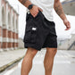 Avslappnade sommar-cargoshorts för herr
