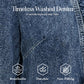 🧥 54% RABATT NU! 🌸 Dam Denimjacka med Volang & Öppen Framsida – Lättviktig & Feminin – Mångsidig & Chic 👗