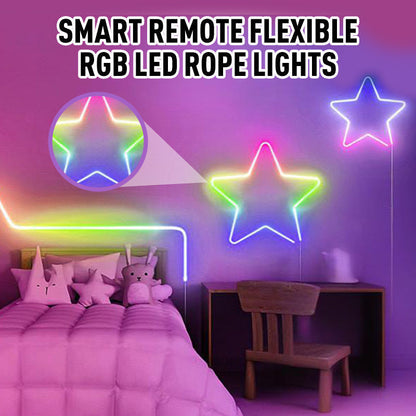 🎄🌟50% DI SCONTO 🌈Striscia LED RGB smart flessibile con controllo remoto e sincronizzazione musicale🎵