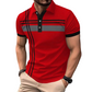 👕 50% RABATT! 🌞 Golf-kortärmad skjorta med ränder – avslappnad & funktionell – Andningsbar, lätt & perfekt för golf, jobb eller varma sommardagar ⛳