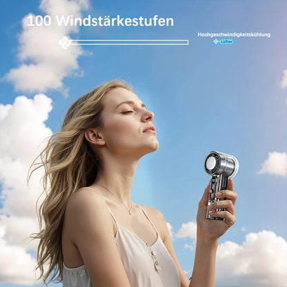 🌀 50% RABATT! 🔥 Bärbar kylfläkt utan blad – Personlig minikylfläkt med digital display & över 100 hastighetsinställningar – Tyst, nedkylning direkt & uppladdningsbar – perfekt för skrivbordet, sängen eller resan ❄️