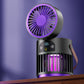 🔥Limited Time Promotion 50% OFF🔥Portable Rechargeable Fan with UV Bug Zapper Light