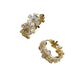 Glittrande eleganta blomsterörhängen