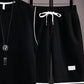 👕 50% RABATT! 🌿 Minimalistiskt linne & shorts-set för herr – Rena linjer, mjuk känsla – Ledig stil hela sommaren, perfekt för varma dagar eller avkopplande helger 🩳